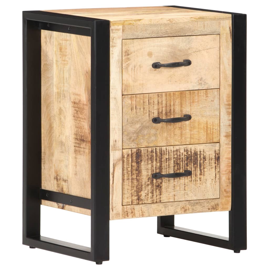 Nightstand 40 X 35 X 55 Cm Solid Mango Wood