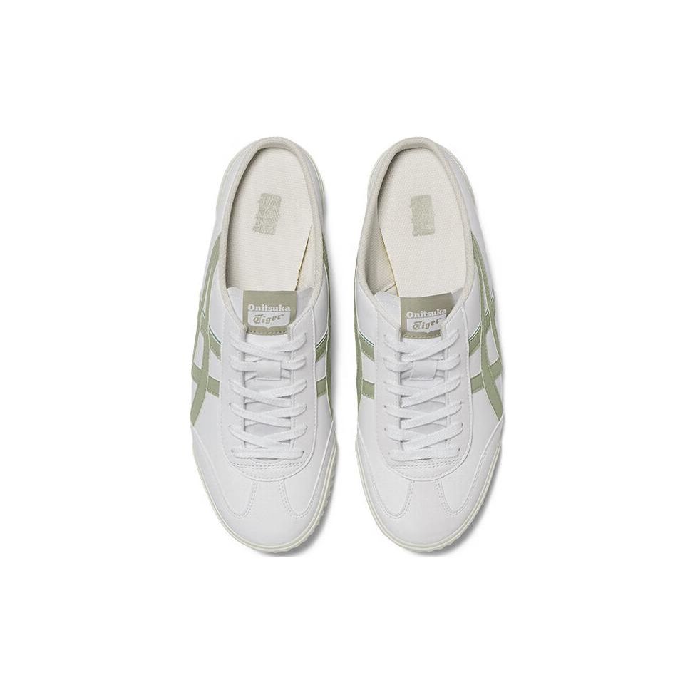ONITSUKA TIGER Machuation Sabot Comfortable Non-Slip Durable Low-Top Casual Shoes Unisex Sneaker White Green 1183C012-102