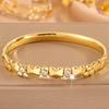 European and American Light Luxury Elegant Buckle Open Bracelet for Loving Women