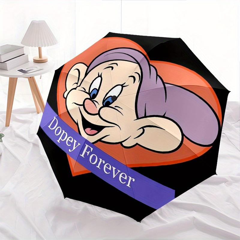 

Disney Dopey,Heart,Forever Manual Opening and Closing Umbrella, 8-Rib Reinforced Folding Design, Lightweight