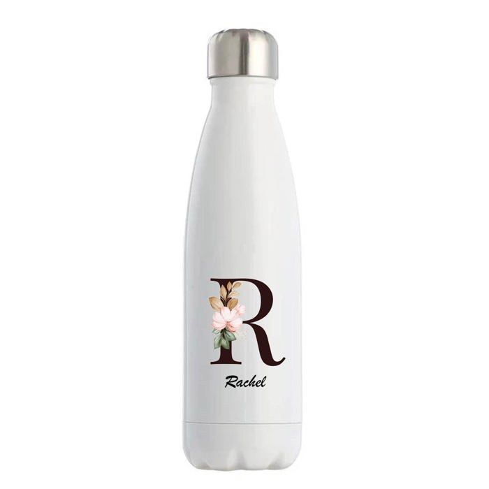 Gourde isotherme - PLANETEE - Rachel - double paroi inox - chaud 12h / froid 24h - personnalisée imprimée en France