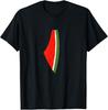 T-shirt con anguria Bandiera Palestina Grafica Solidarietà Maglietta Supporto Regalo