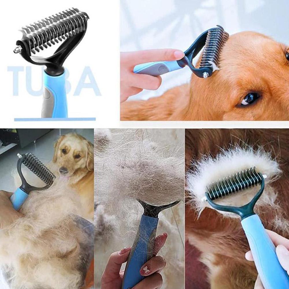 Pet Deshedding Brush Dog Hair Remover Pet Fur Knot Cutter Puppy Cat Comb Brushes Dogs Grooming Shedding Supplies