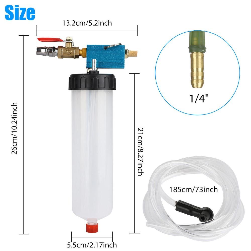 1/4in Air Quick Plug Vacuum Fluid Extractor 300ml Clutch Fluid Bleeder  Car Maintenance