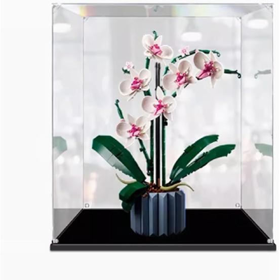 Acrylic Clear Display Case for Lego 10311 Orchid Display Box,Building Block Collectibles Transparent Dustproof Showcase Storage Box Display Box Stand