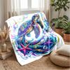 Oceanic Sea Turtle Adventure Theme Blanket Lightweight Warm Flannel Blanket Decorative Throw Blanket for Home Decoration