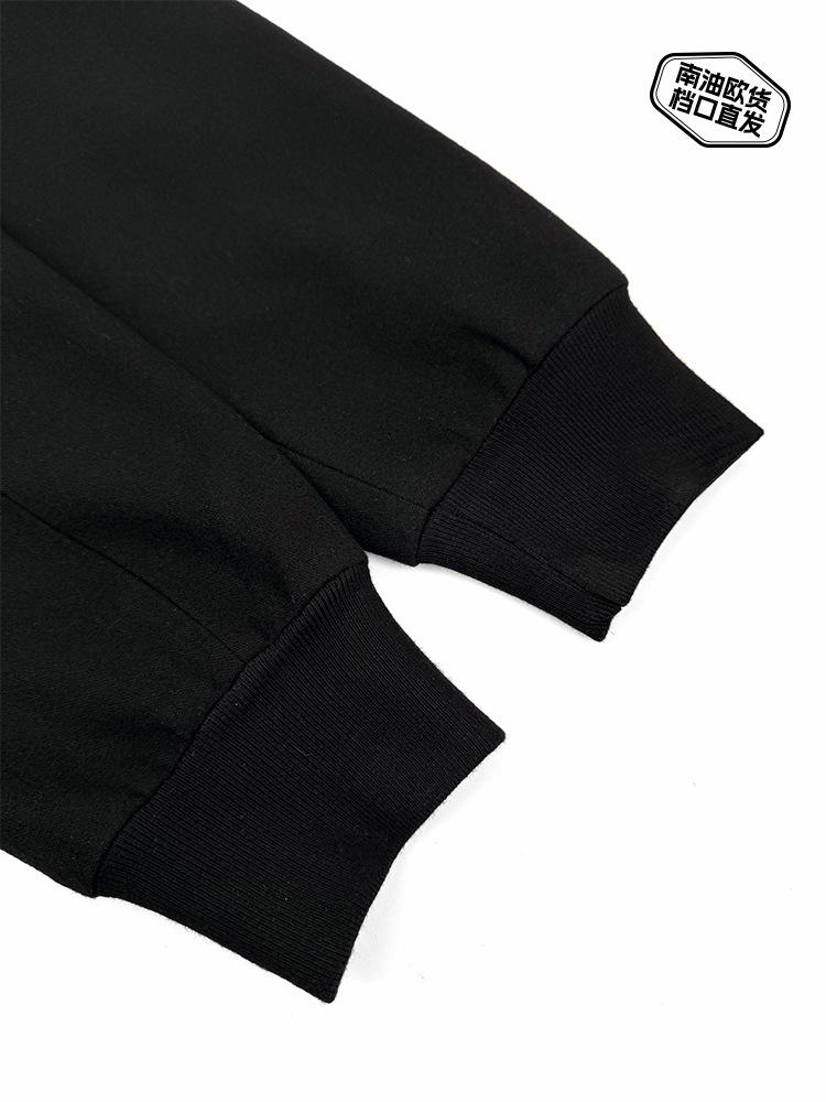 Nan You Lv Jia Men's Wool-Cotton Logo Hoodie: Heavyweight Winter Casual Long Sleeve Sweatshirt