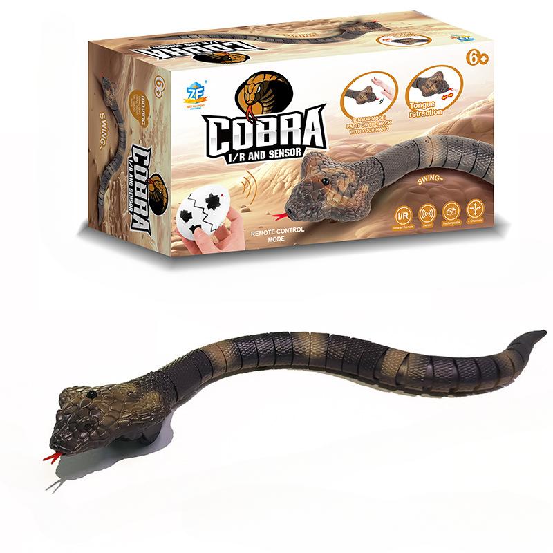 1Pc New Dual-mode Remote Control Induction Cobra, Simulated Animal Model To Amuse Cats, Dogs, Pet Toys