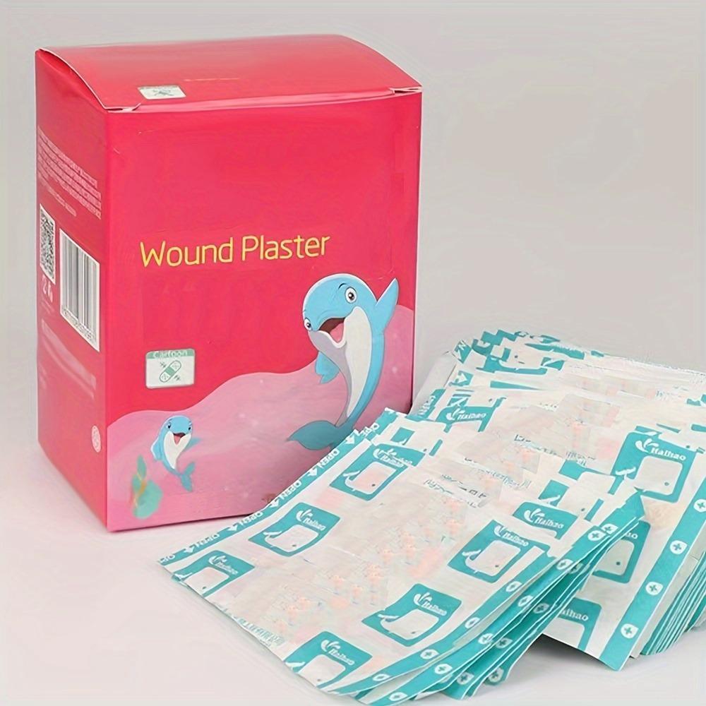 100 st Plåster Tecknad Transparent Vattentät Andningsbar Hemostatisk Patch Medicinskt Osynligt Plåster Grossist Barns Sår