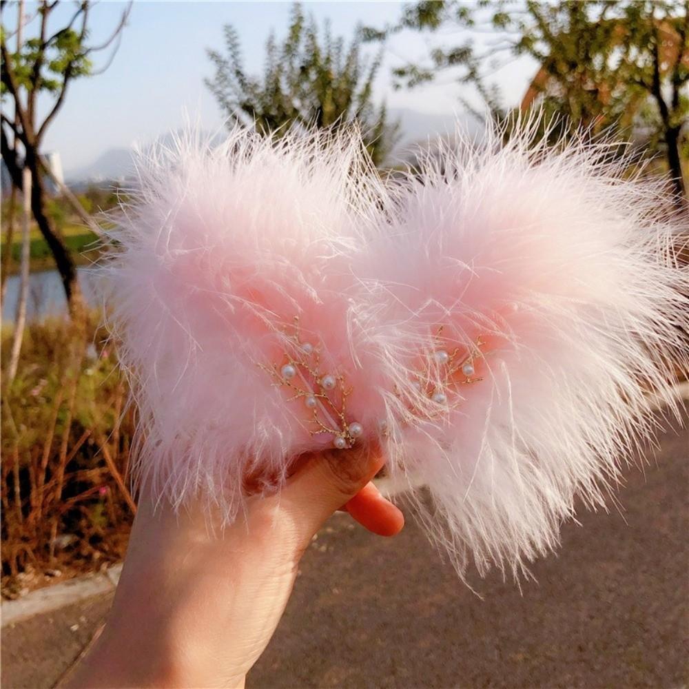 Fairy 12cm Fairy Feather Hairpins Feather Sweet Style Feather Barrettes Side Clip Feather Hair Clip Wedding Party