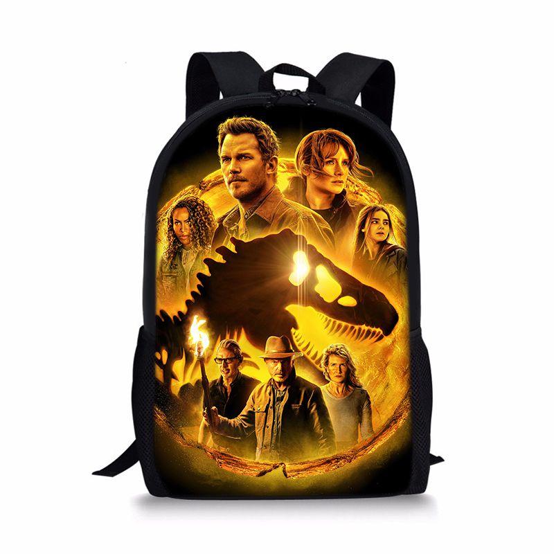 Jurassic World Dinosaurier Rucksack Große Kapazität Schultasche für Jungen und Mädchen