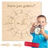 Wooden Clock FOR Learning the Hours Large For Children Educational Teacher