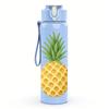 1 PZ Ananas Giallo Frutta Grafica 750ml Colore Plastica Sportiva Borraccia Anti-perdita Tappo a Beccuccio Ribaltabile Per Sport Ufficio Uso Domestico