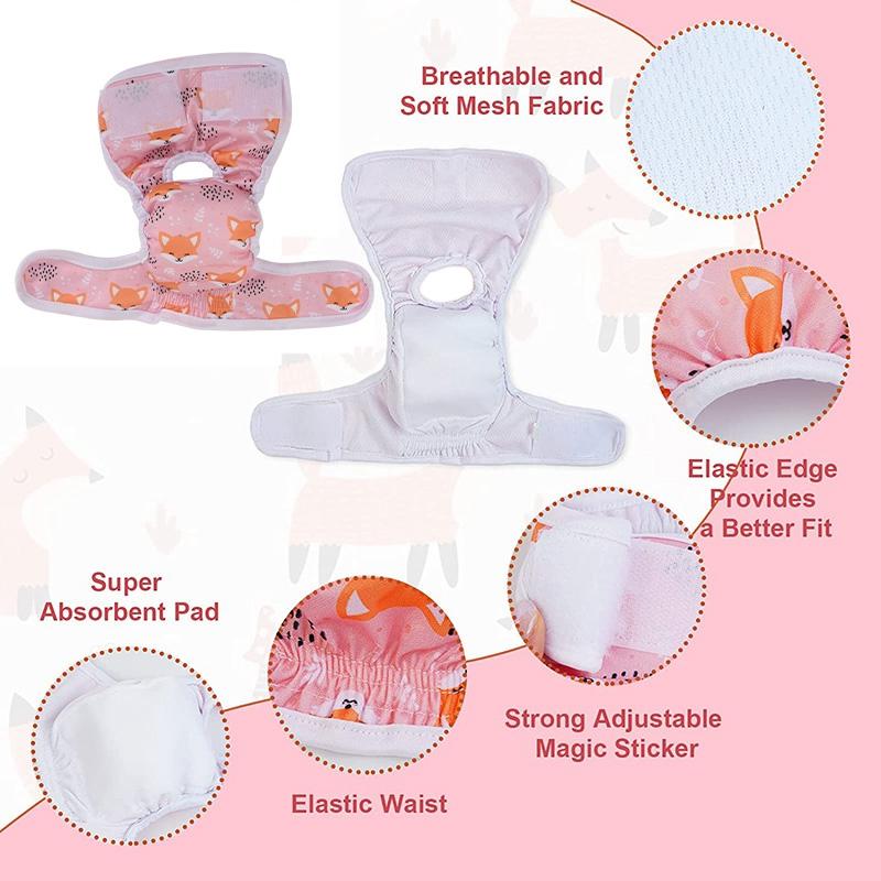 Pets Pants Female Dog Physiological Pants Elastic Waist Dog Underwear Cute Sanitary Panties Dog Clothes Ropa De Perros Mascotas