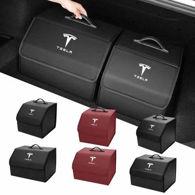 Car Valve Trunk Storage Box Organizer Foldable Stowing Tidying Container Bag For Model 3 Y S X 2021 Roadster Cybertruck