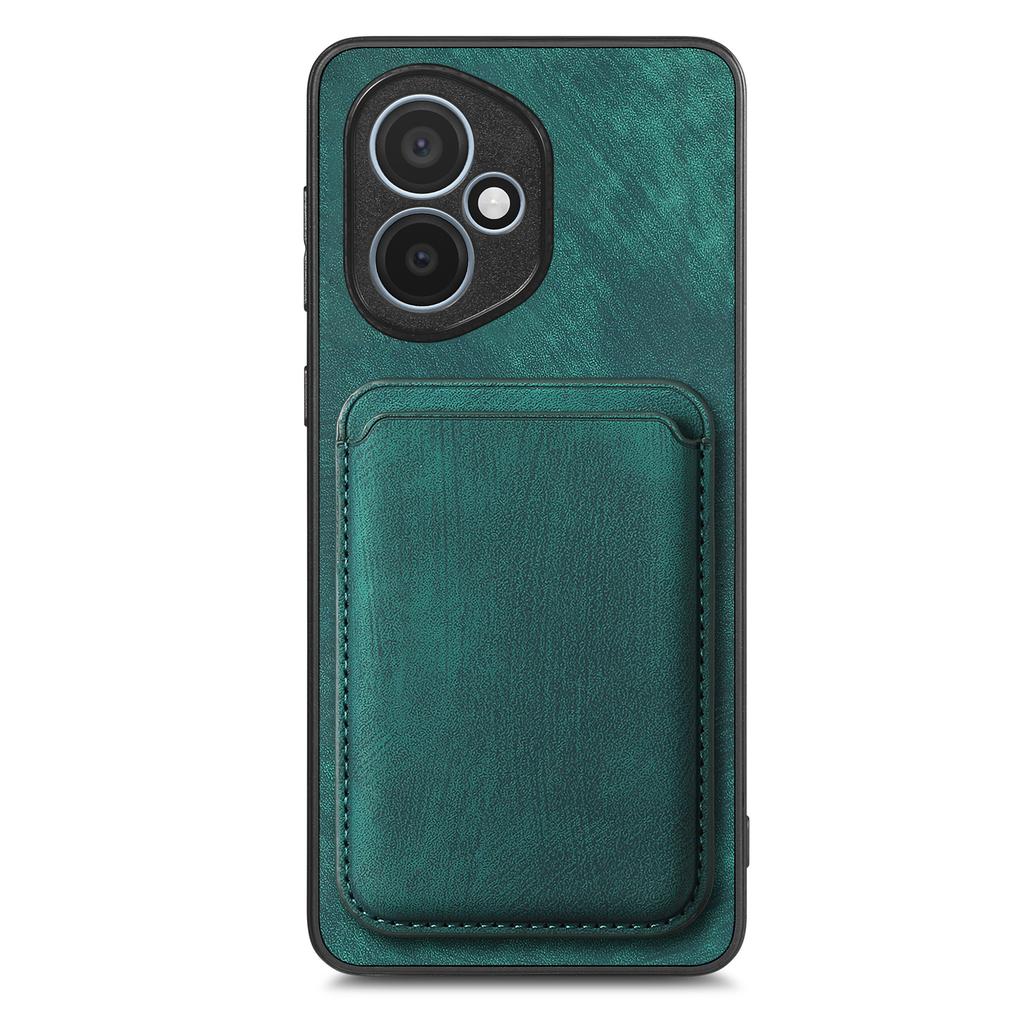 For Honor 400 5G (Global) Magnetic Case Leather Back Cover with Detachable Card Holder