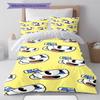 Cuphead Cute Cartoon Pattern Bedding,Quilt Set Quilt Cover Pillowcase Home Birthday Gift (1 * Duvet Cover + 2 * Pillowcase, Without Core)