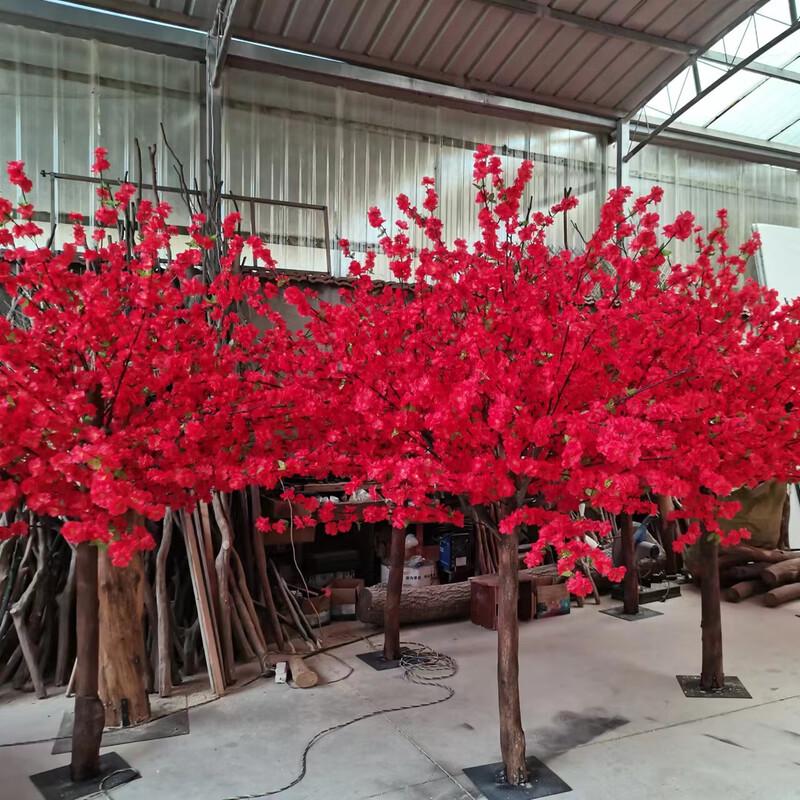 Artificial Peach Blossom New Year Fortune Tree
