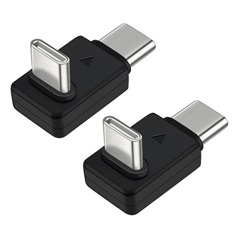 L-förmige Doppel-Typ-C-zu-Typ-C-Stecker mit OTG-Funktionalität Adapter für Lavaliermikrofone und Datenübertragung