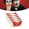 Halloween Mund Tattoo Aufkleber Horror Streich Make-up Temporäres Tattoo Papier DIY Dekoration für Christ