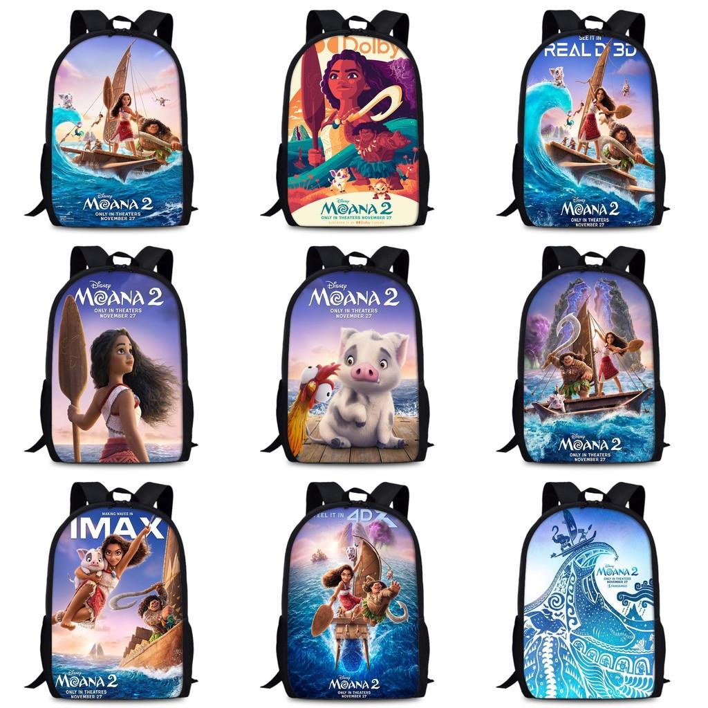 Moana Backpack School Set Oxford Fabric Breathable For Students Bags