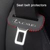 Leather Car Seat Belt Clip Protector Cover Anti-Scratch Buckle For Lexus IS250 IS200 CT200h GS300 LS430 RX450h LX570 IS300 ES300