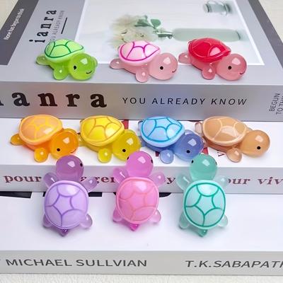 1-20 stuks Mini Lichtgevende Schildpad Huisdecoratie Landschap Hars Ambachten Lichtgevende Schildpad Tuin Visvijver Mini Blind Box Decoratie