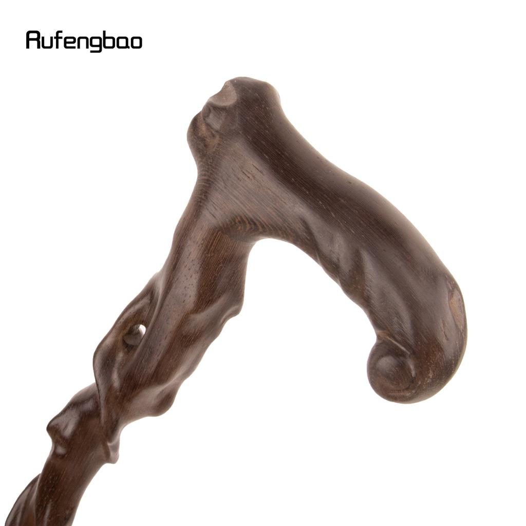 Brown Tree Root Wooden Single Joint Walking Stick Decorative Cospaly Party Walking Cane Halloween Mace Crutch Wand Crosier 93cm