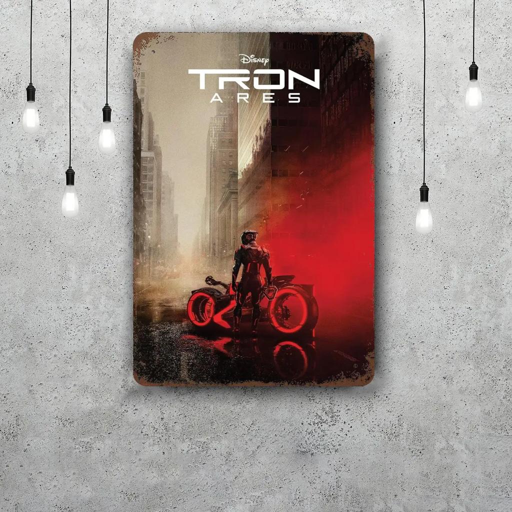 MINISO Tron Metal Signs Wall Decor Vintage Tin Signs Captain Metal Poster Decor for Bar Pub Club Wall Decoration