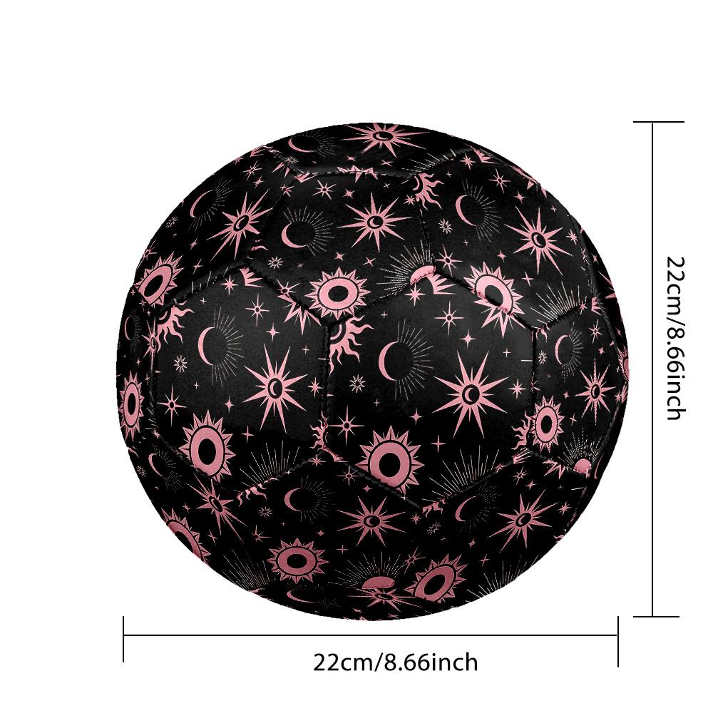 1PC Celestial Pink Patterns Soccer Ball Size 5 Football Machine Sewn Indoor/Outdoor Universal Football A46
