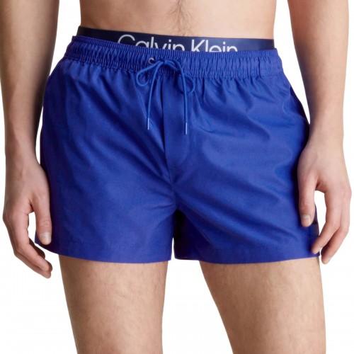 Calvin Klein Mens Double Waist Detail Swim Shorts