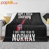 I Don T Need Therapy Just To Go Norway Norwegian Flag Ultra-Soft Blanket Quilt Winter Sofa Cover Bed Covers