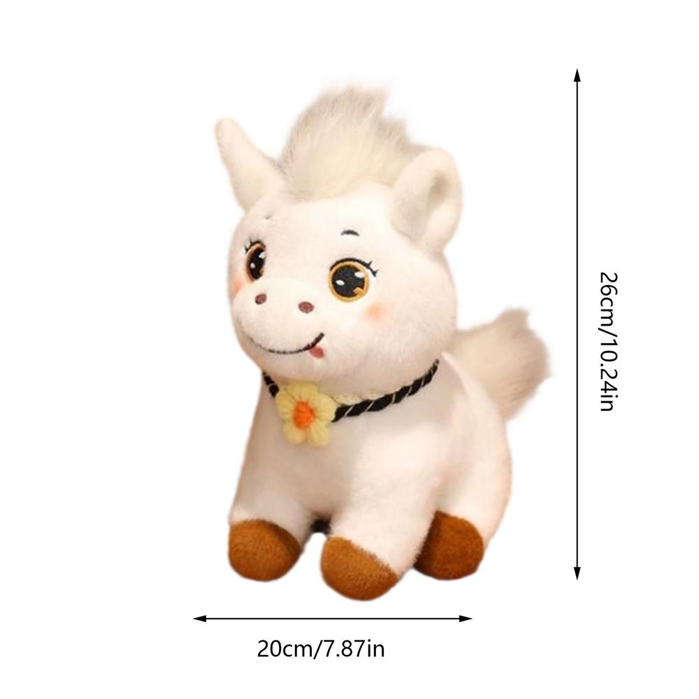 Stuffed Horse Cute Doll Toy For Girl With Big Eyes Stuffed Horses For Classroom Easter Halloween Christmas Birthday Decor