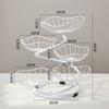 High-end Light Luxury Multi-layer Fruit Pan Rack Household Living Room Coffee Table Dried Fruit Snacks Placed Exquisite Atmospheric Fruit Basket