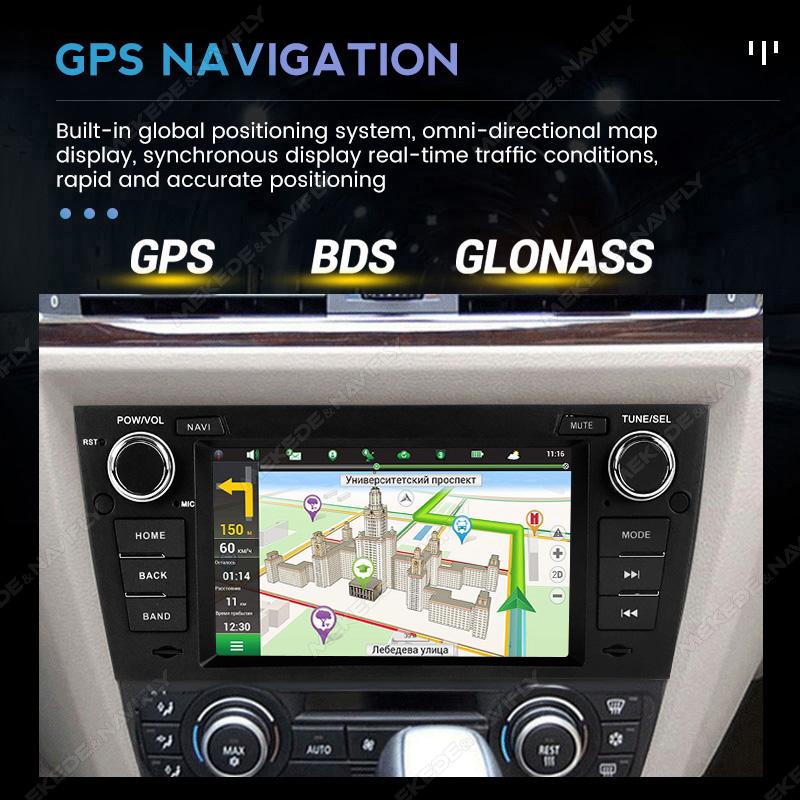 Radio de mașină Carplay Android de 7 inchi pentru BMW Seria 3 E90 E91 E92 2006-2011 Player multimedia Navigație GPS WIFI RDS Unitate principală 2Din