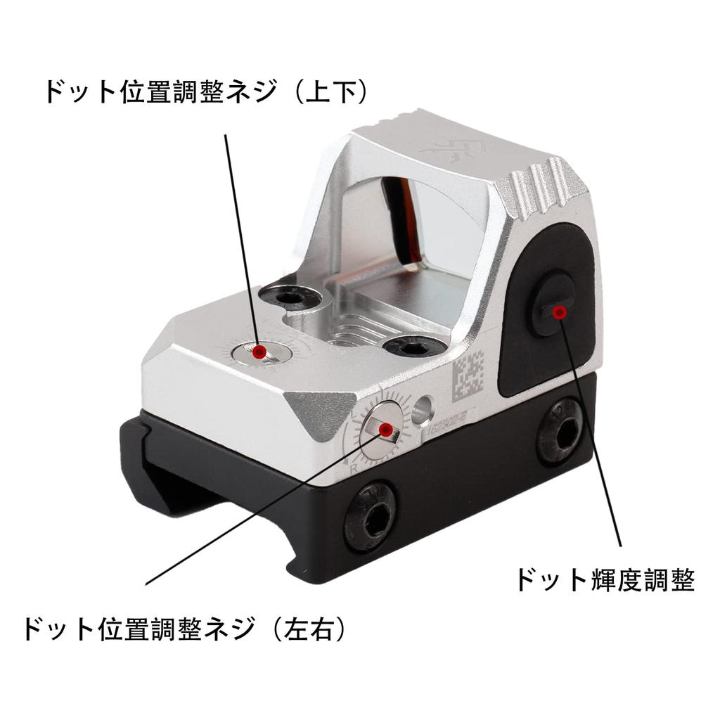 SWAMP DEER OPTICS 1x24 Mini Dot Sight, Open Dot Sight, Compatible with 20mm Rails, Airsoft Sight (SL)