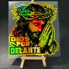 DIOS POR DELANTE Motorcycle Sticker Waterproof for Motorcycle Windshield Fairings Car Trunk Window Scooter Universal Vinyl Decal