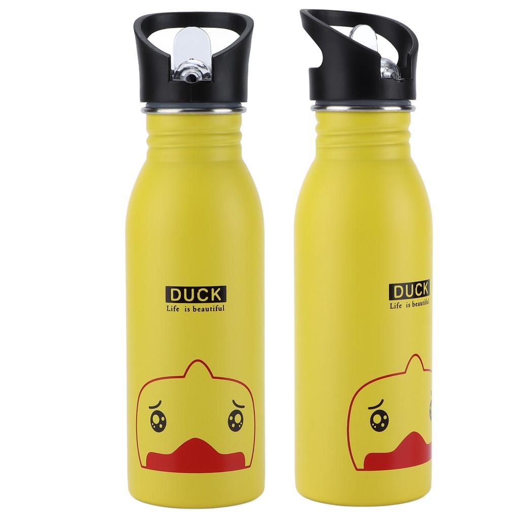 Sport-Wasserflasche aus Edelstahl 500 ml Niedliche vakuumisolierte Wasserflasche mit Saugmund für