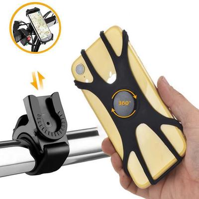 Portacellulare Rimovibile a 360° Supporto Universale per Telefono per Bicicletta Moto Scooter Supporto per Telefono per tutti gli Smartphone da 4" a 7"