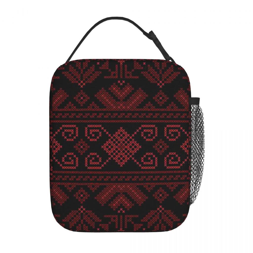 Palestinian Jordanian Insulated Lunch Bag for Women Office Cooler Thermal Food Box Tote Portable Lunch Boxes Container
