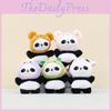 Adorable Plush Panda Keychain Soft Stuffed Animal Doll Cute Bag Charm For Girls