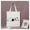 [Willsmiile] Snoopy Tragetasche, Canvas Öko-Tasche, Einkaufstasche, Leicht, Für Pendler, Umhängetasche, Canvas Tasche, Supermarkt, Anime Zubehör, Beliebt