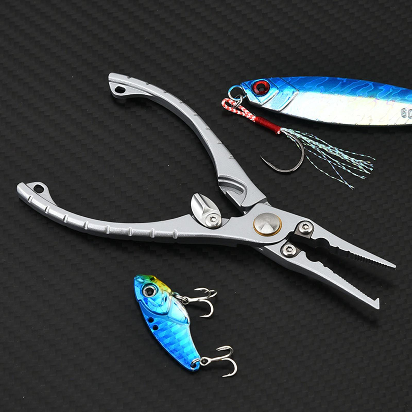 

Рыболовные плоскогубцы легкие из нержавеющей стали для резки лески и удаления крючков, серебристые серебряный