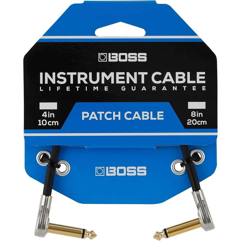 BOSS BPC-4 10cm LL Plug 24K Gold Plated Plug Space Saving Boss Patch Cable