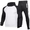 2024 Herren Jogginganzug Raglanärmel Sport Hoodie Set Zweiteilig Mit Kapuze Und Taschen Sweatshirtanzug