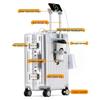 TOBOOG Aluminum Frame Luggage with USB & Cup Holder