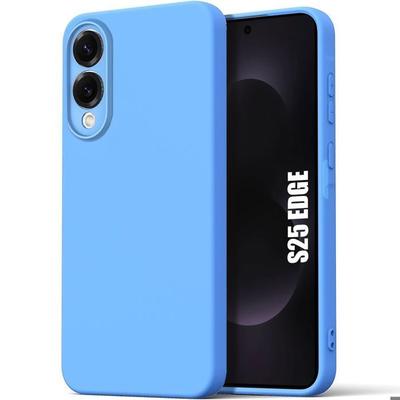 Etui ochronne - BOOLING - dla Samsunga Galaxy S25 Edge - Silikonowe Antywstrząsowe - Lekkie - Niebieskie