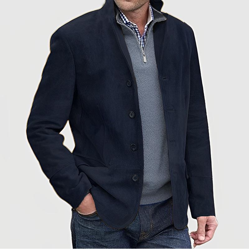 2024 Autumn/Winter Men's Retro Lapel Casual Jacket