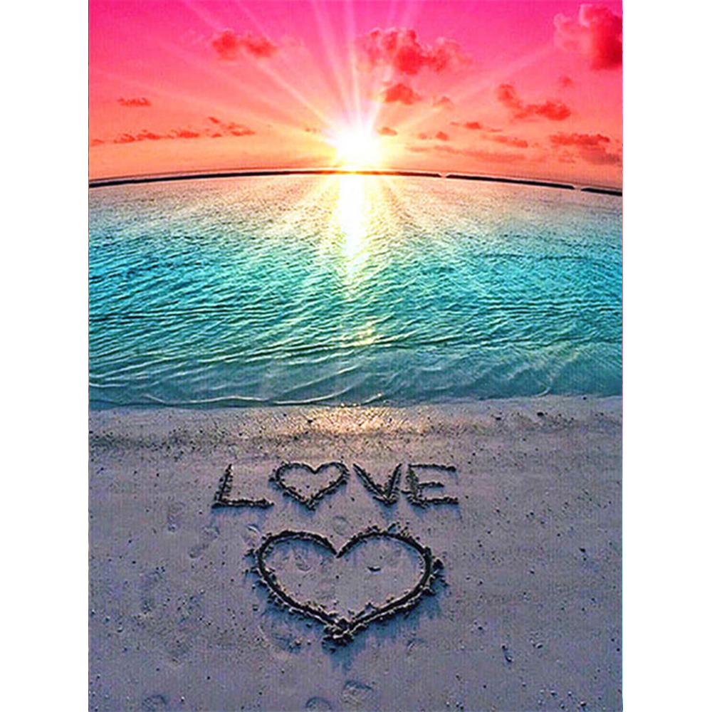 Diamond Painting Seaside Full Square Cross Stitch Kits 5D Diamond Embroidery Landscape Mosaic Door Needlework Home Decor