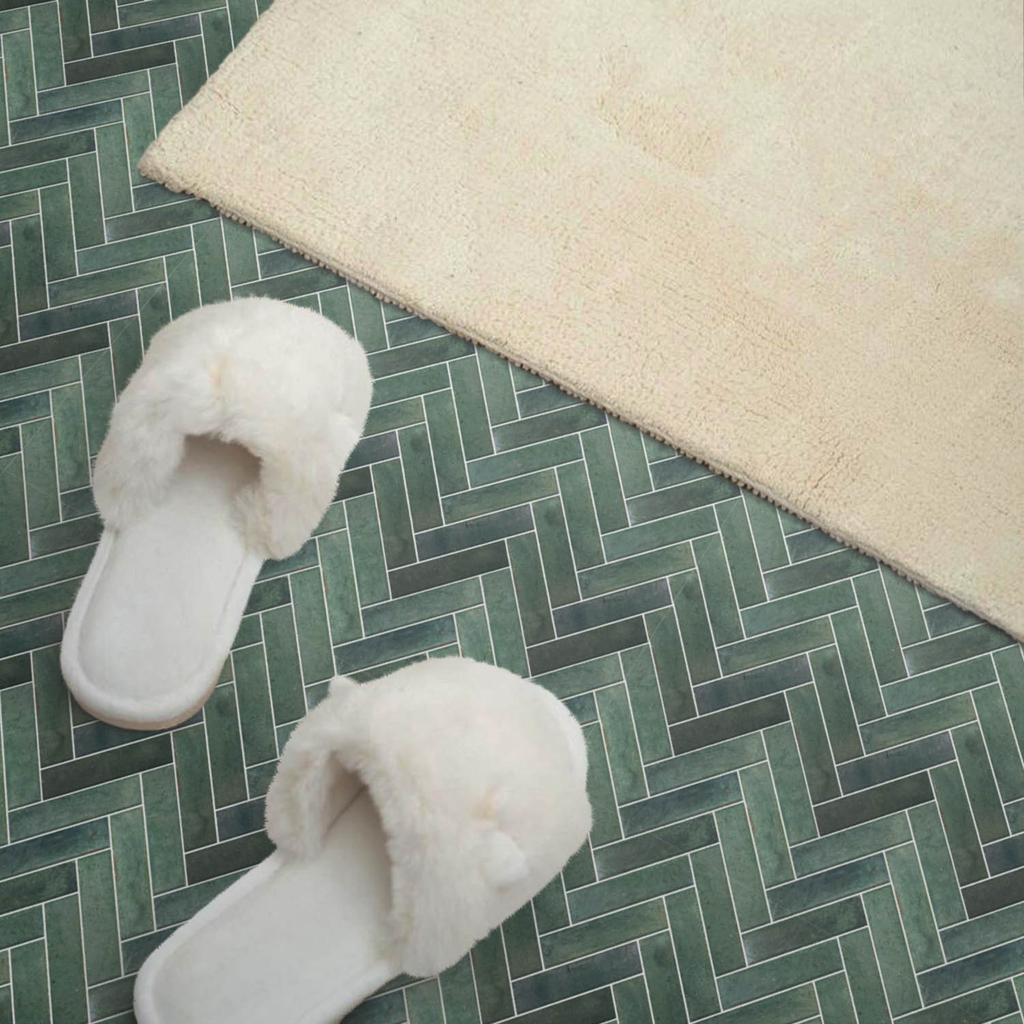 Dekoracyjne Kafelki Winylowe Samoprzylepne Wzór W Jodełkę 3D 9X30X30 Cm